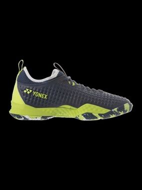 Yonex Power Cushion Fusion Rev4 7.5 Men’s Athletic Tennis Court Shoes (Lime/Navy